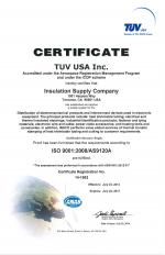 PDF of Insulation Supply Company ISO certification